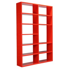 Bibliothèque rouge de Kartell par Giulio Polvara 1960-70s