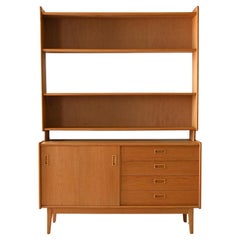Libreria scandinava anni '60 in rovere