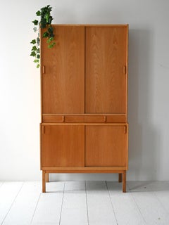 Bodafors Scandinavian oak bookcase