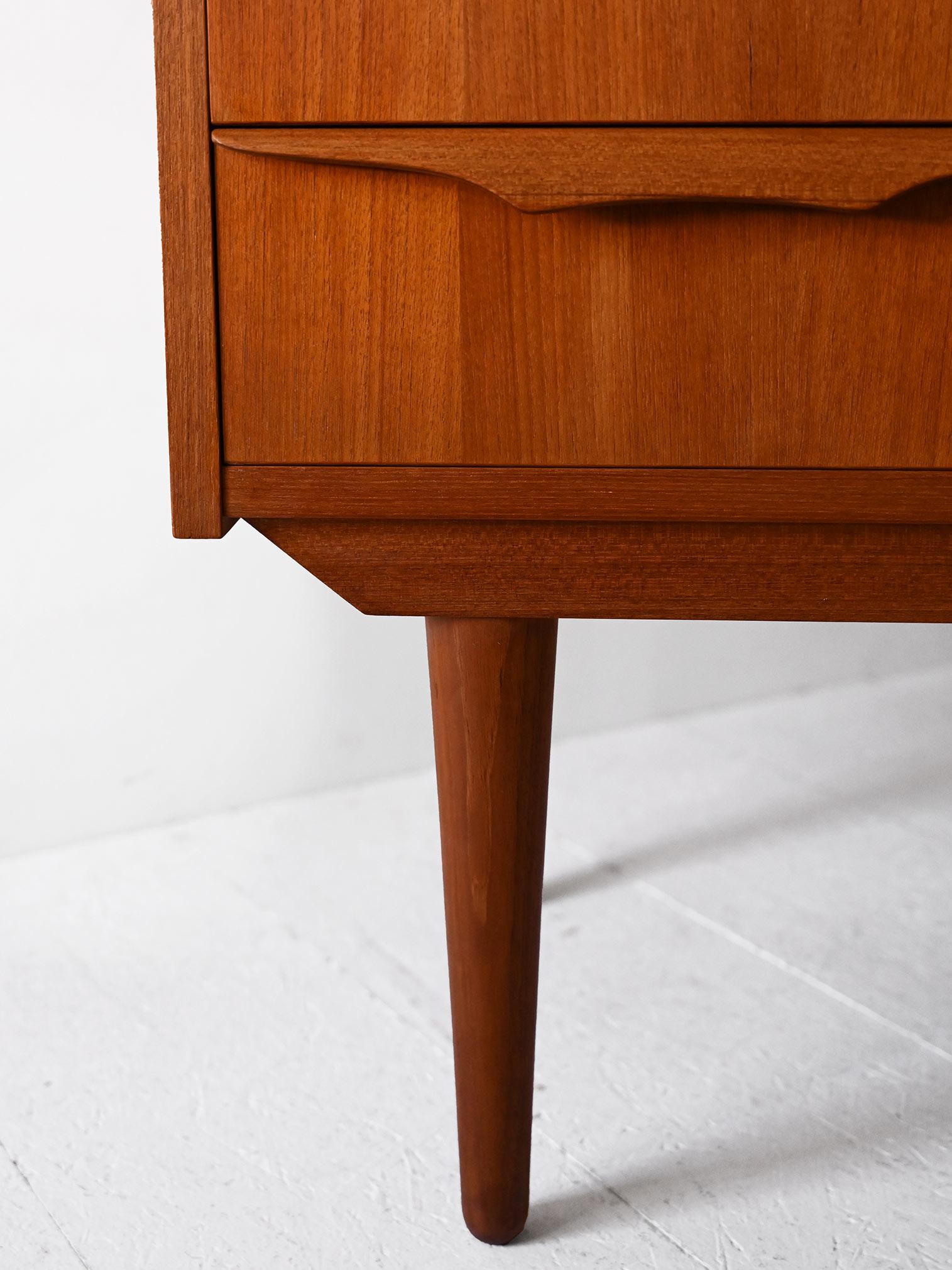 Scandinavian bookcase with foldaway desk For Sale 4