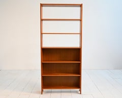Libreria scandinava in teak, anni ’50/’60