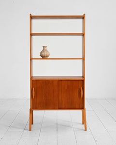 Libreria scandinava in teak, anni ’50/’60