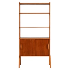 Libreria scandinava in teak, anni ’50/’60