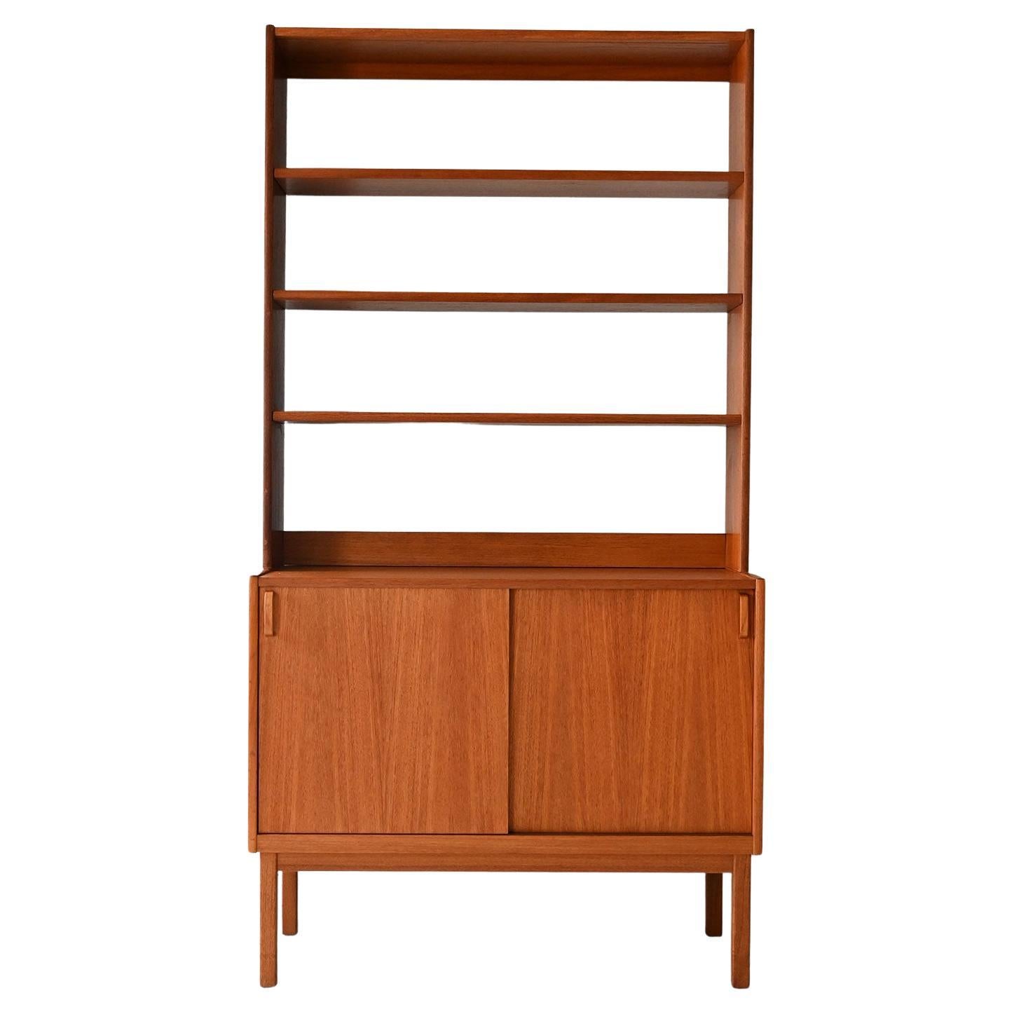 Bibliothèque scandinave en teck des années 1960 par B. Fridhagen pour Bodafors