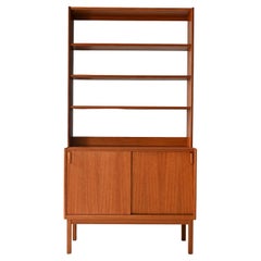 Bibliothèque scandinave en teck des années 1960 par B. Fridhagen pour Bodafors