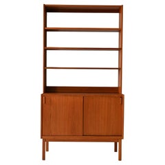 Bibliothèque scandinave en teck des années 1960 par B. Fridhagen pour Bodafors