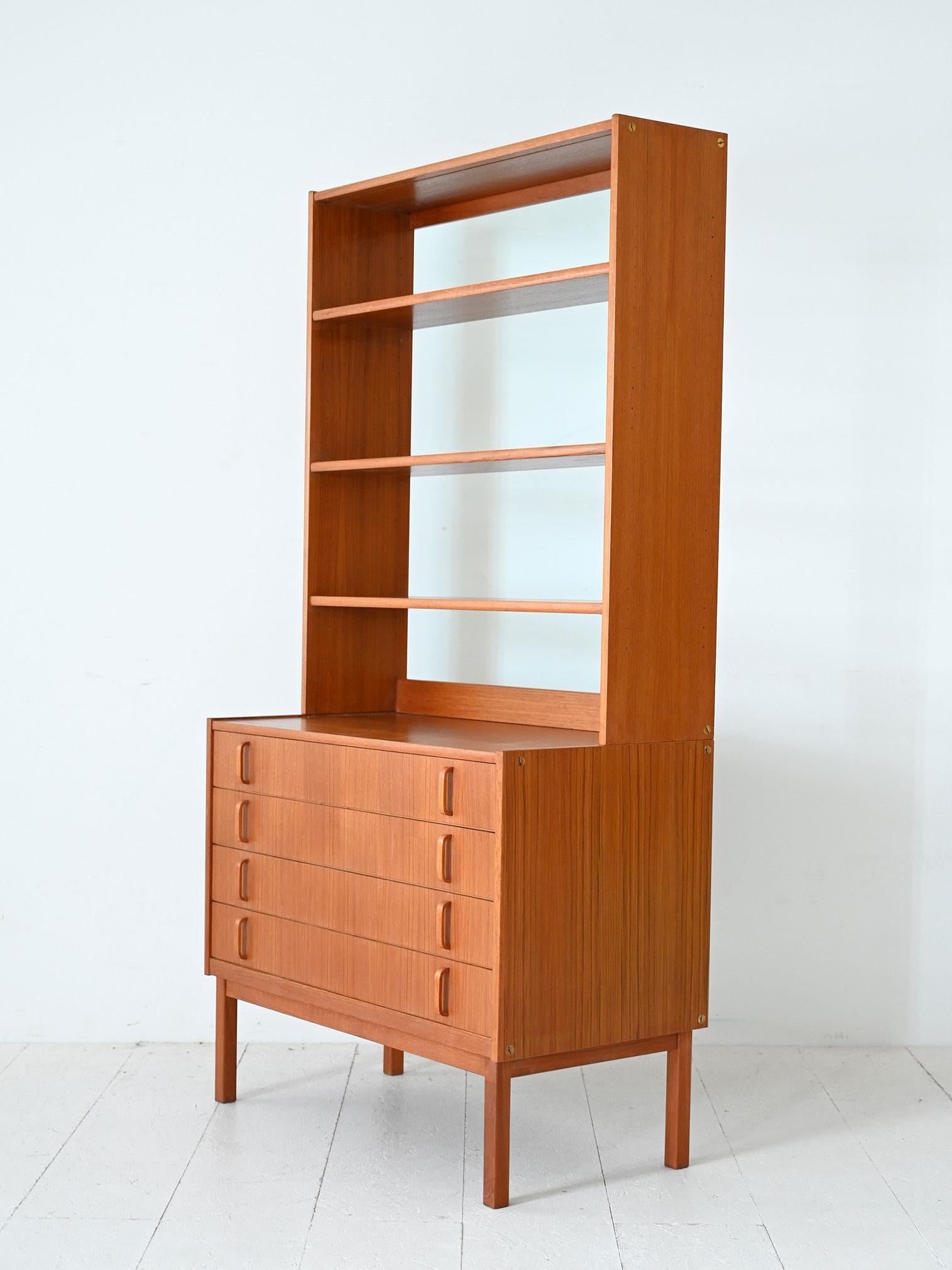 Librería escandinava de teca con cajones - Bodafors Swedish en venta