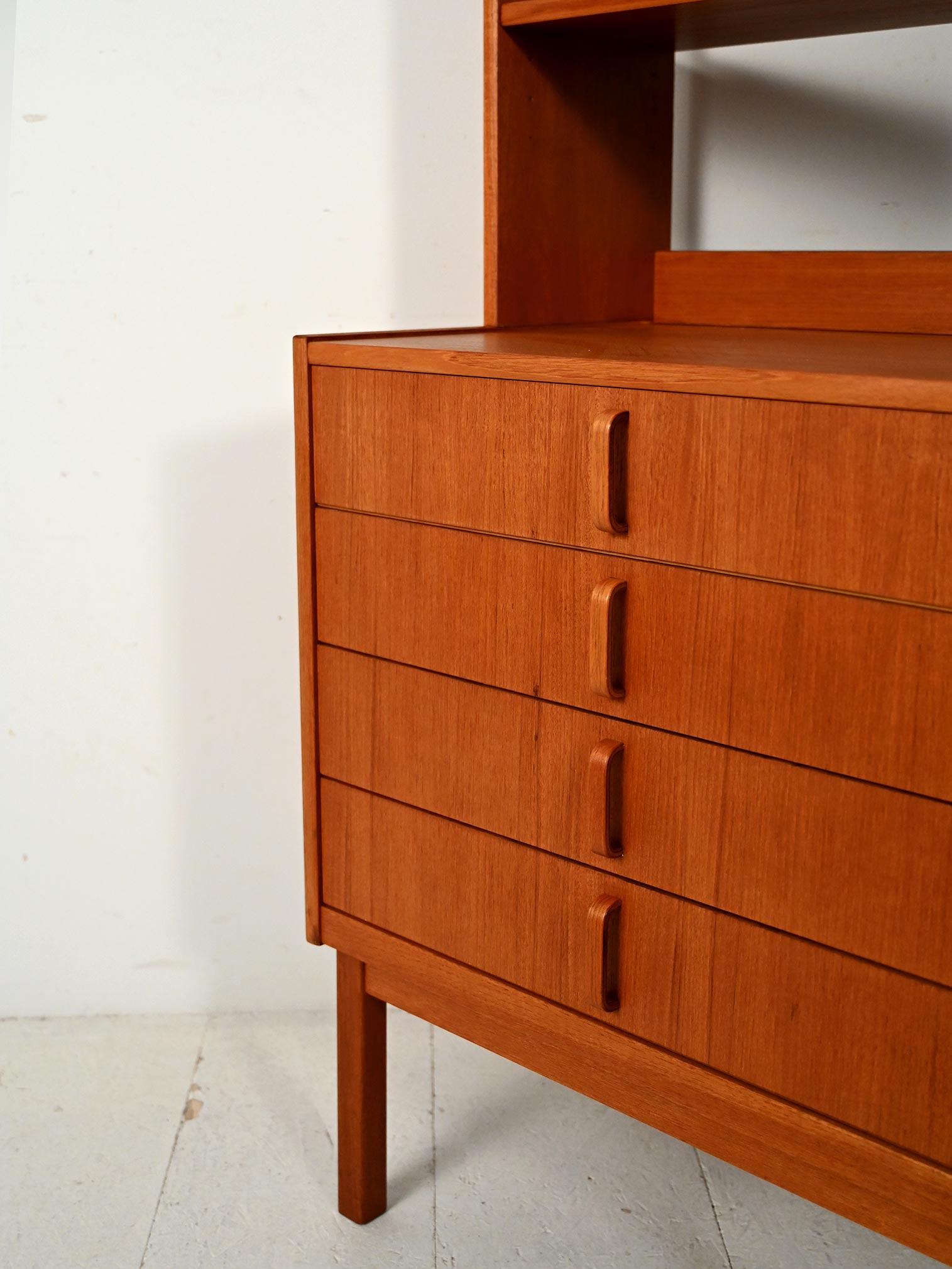 Mid-20th Century Libreria scandinava in teak di Bertil Fridhagen per Bodafors, anni ’60 For Sale