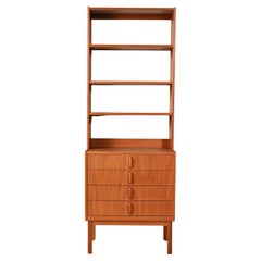 Libreria scandinava in teak di Bertil Fridhagen per Bodafors, anni ’60
