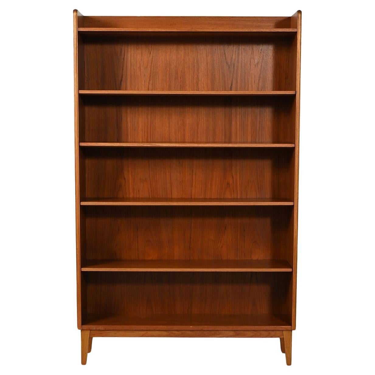 Librería escandinava de teca de Ferdinand Lundquist, años 60 en venta