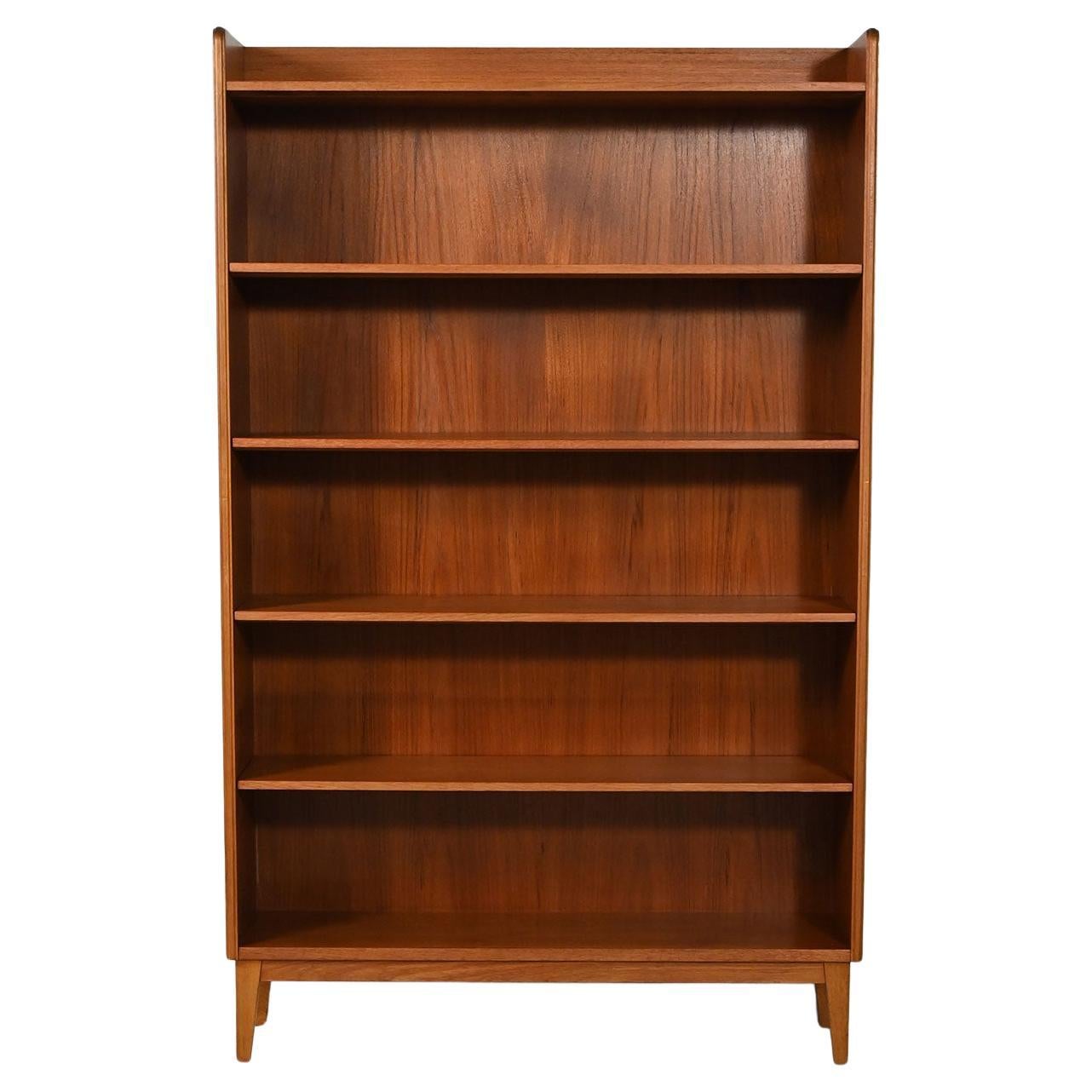 Scandinavian teak bookcase by Ferdinand Lundquist, 1960s