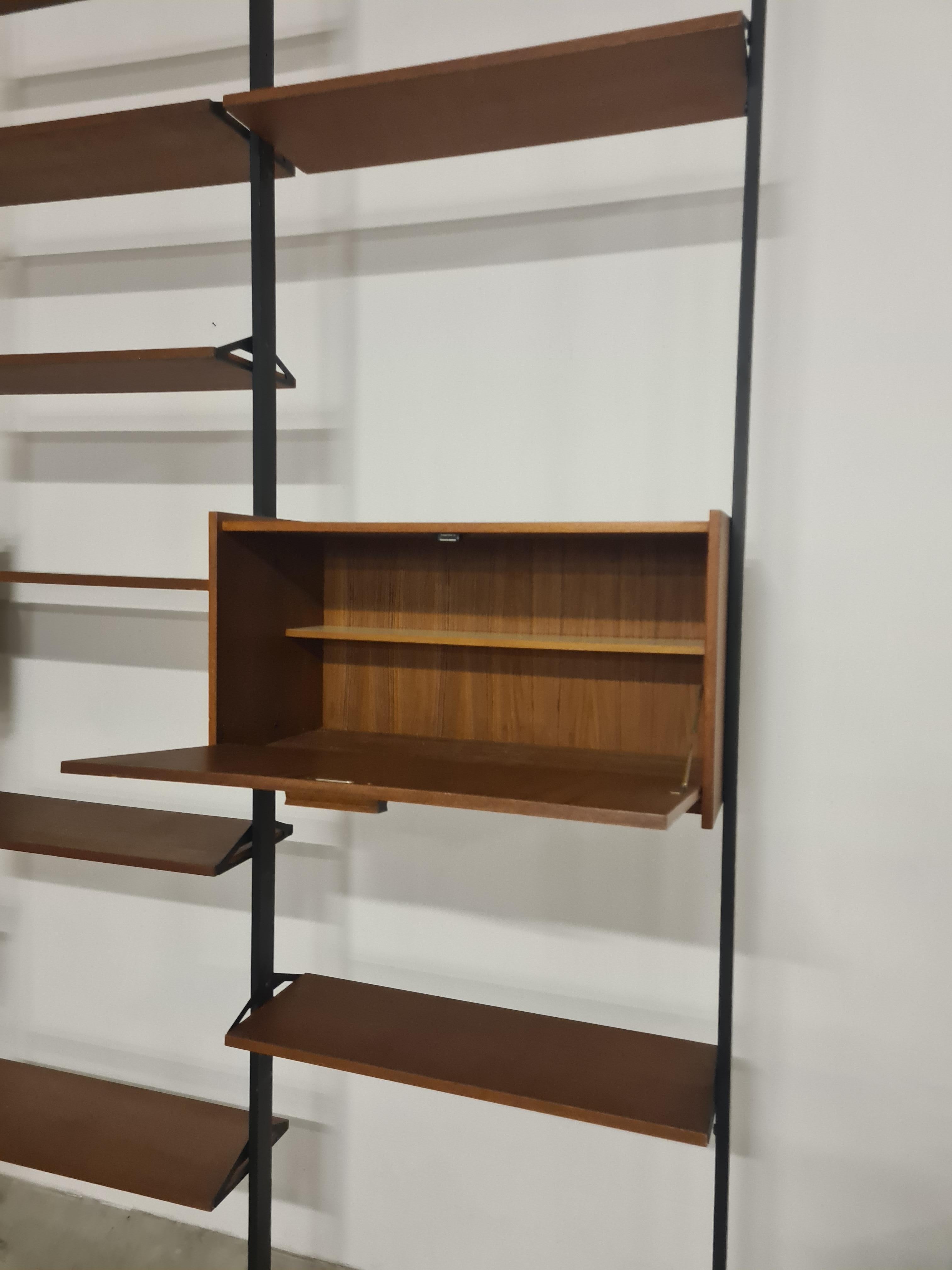 Teak Libreria Scandinava Terra Cielo anni 50 - 60 in vendita