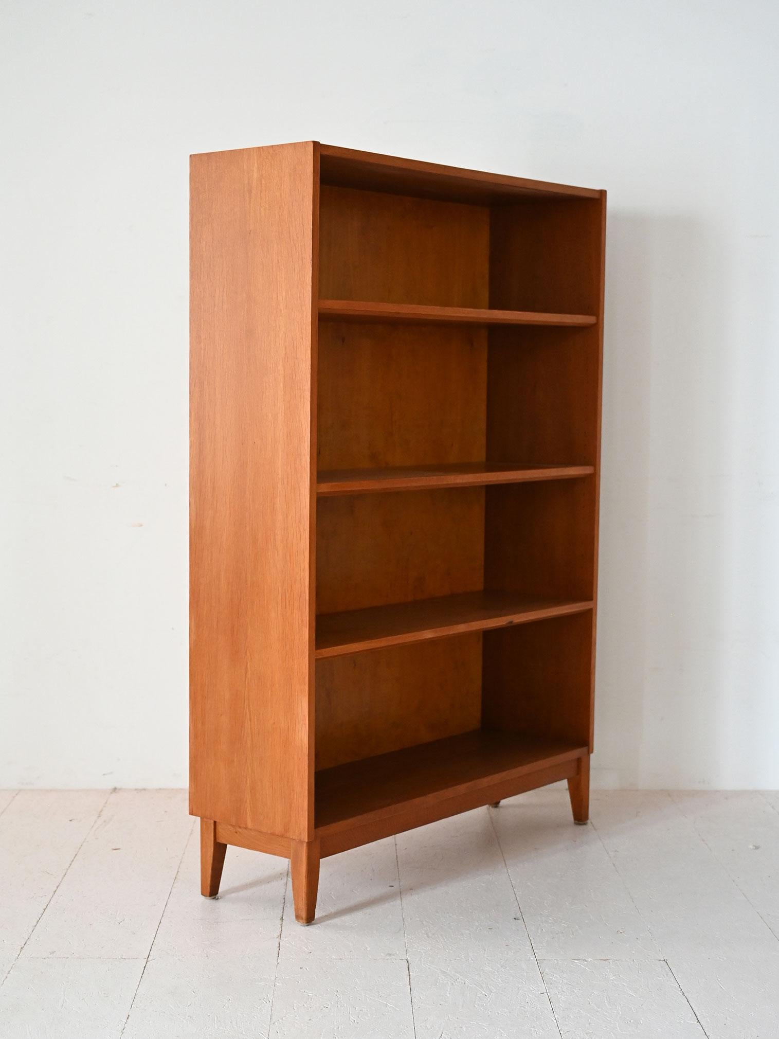 Scandinavian Modern Scandinavian vintage oak bookcase For Sale