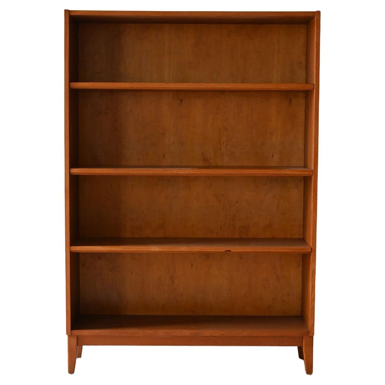 Skandinavisches Vintage-Bücherregal aus Eiche