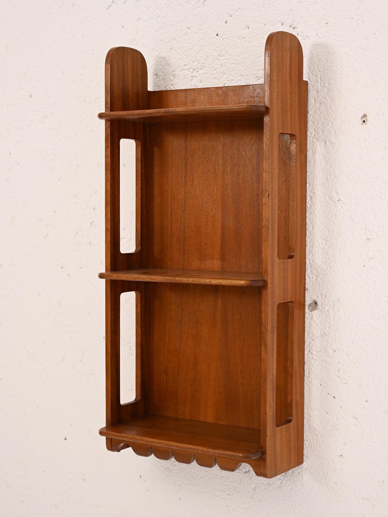 Scandinavian Modern Suspended bookcase designed by Josef Frank manufactured by Svenskt Tenn 1950s For Sale