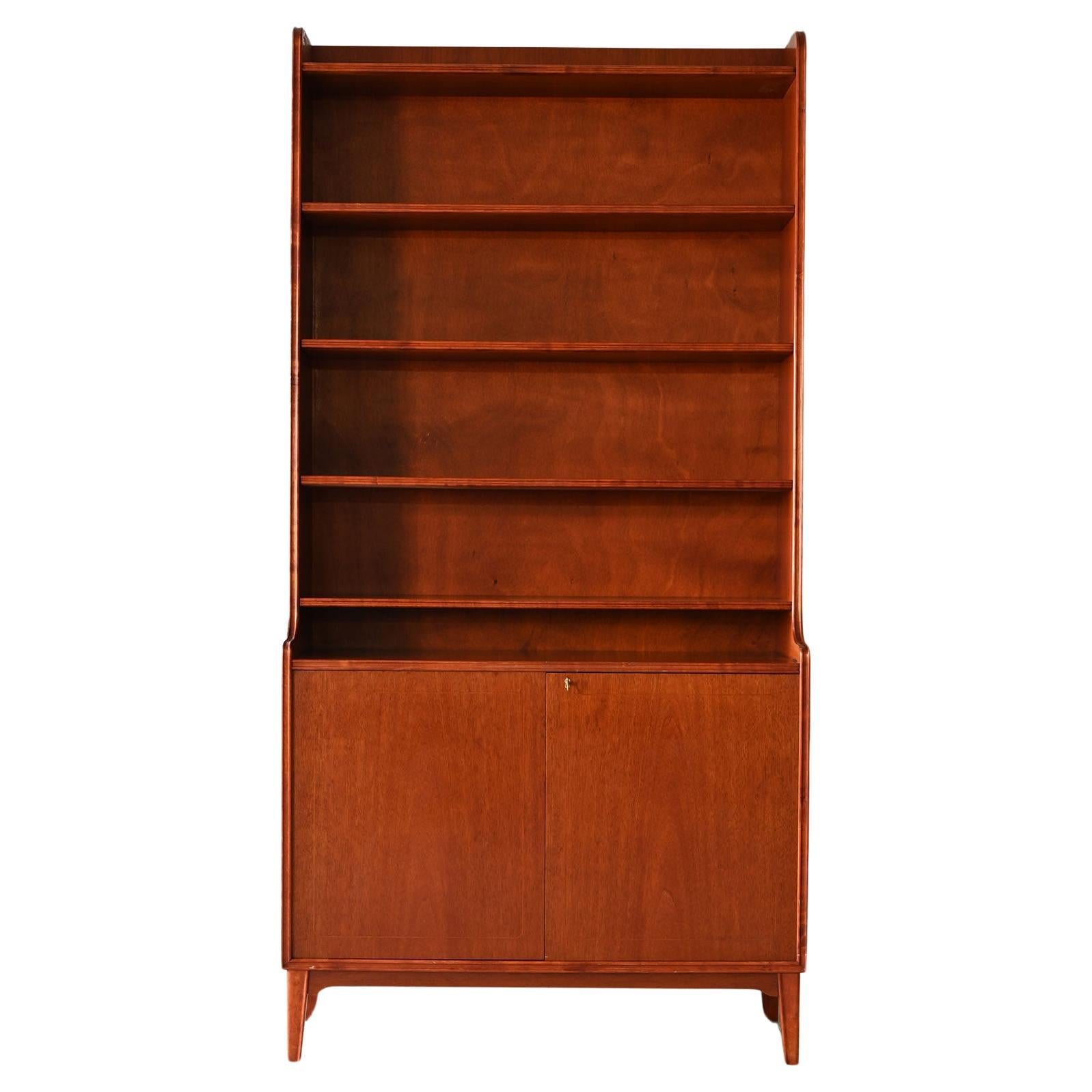 Swedish bookcase with lockable doors