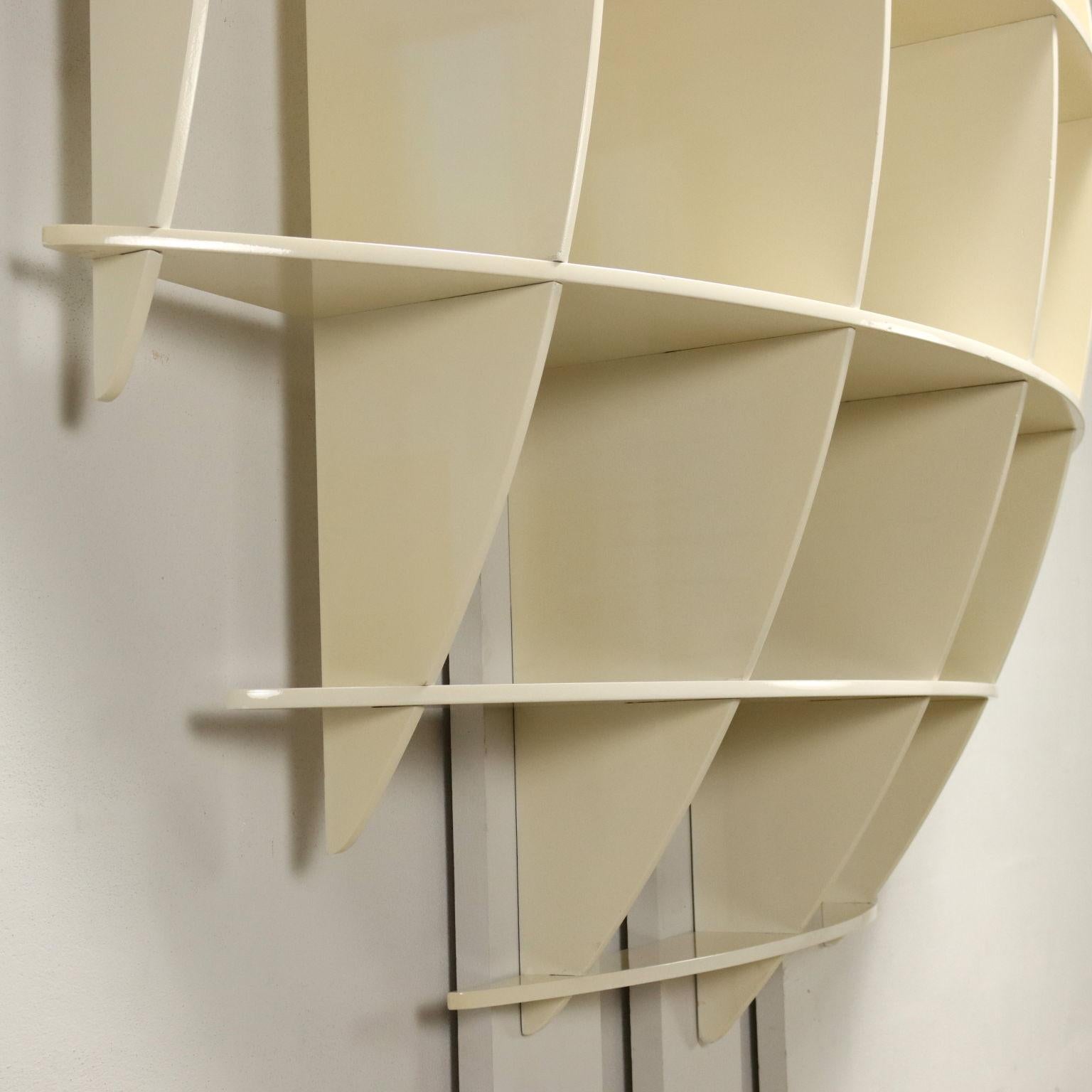 Lacquered 'Tyco' bookcase by Manfredo Massironi for Nikol International 1970s