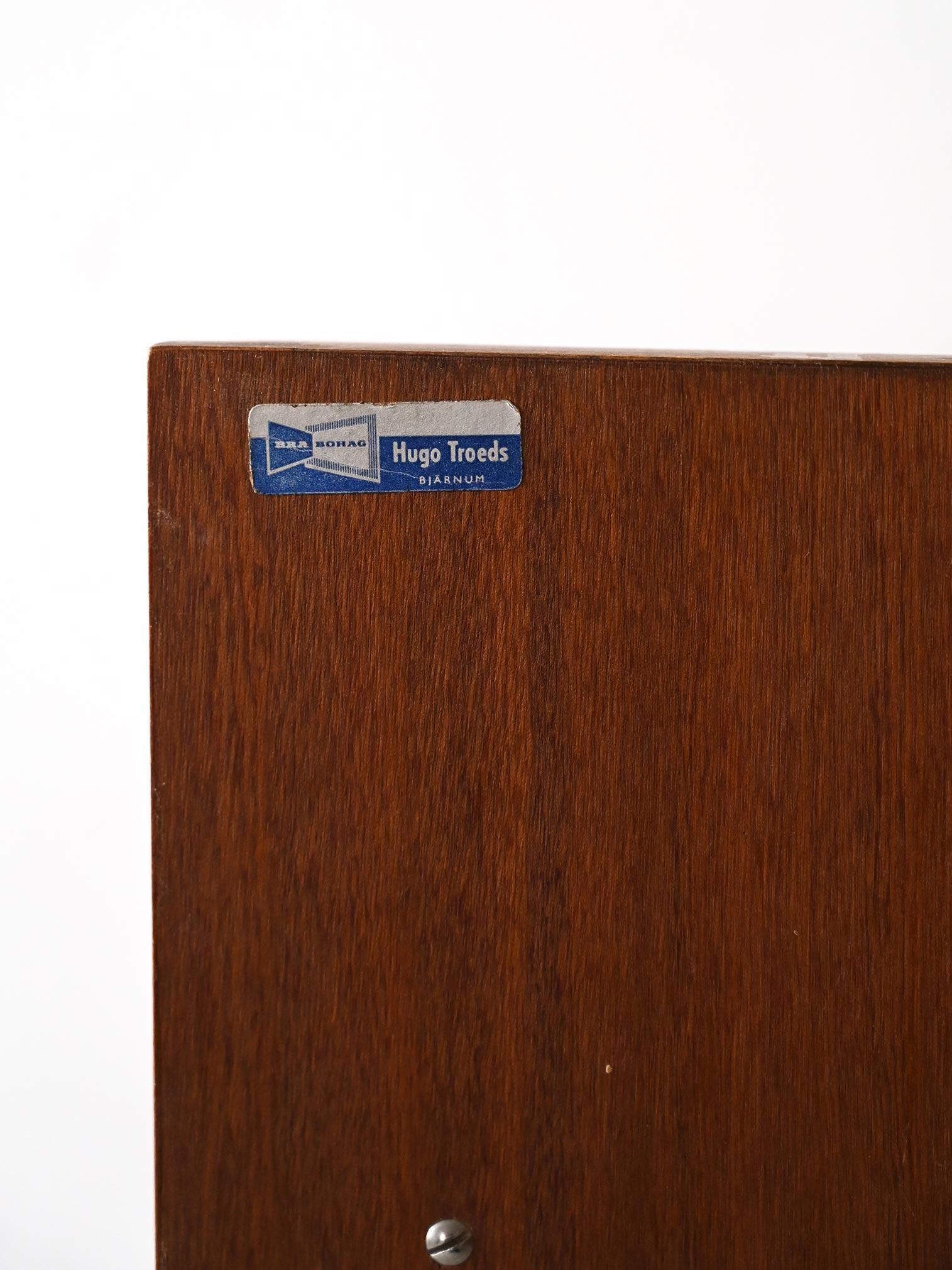 Bibliothèque vintage avec étagère coulissante en vente 5