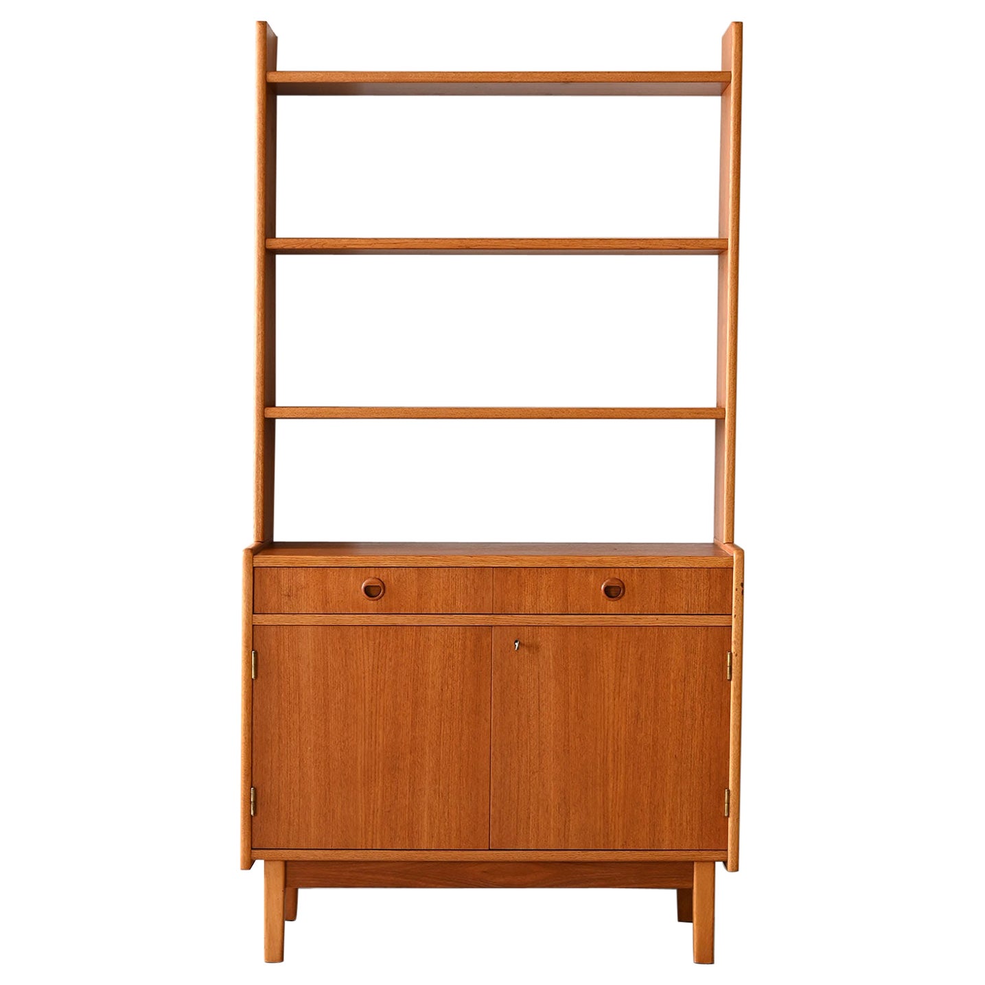 Bibliothèque vintage avec espace de rangement