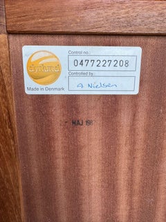 Vintage Dyrlund Teak Bücherregal mit Verstecktüren - Dänemark 1960er Jahre