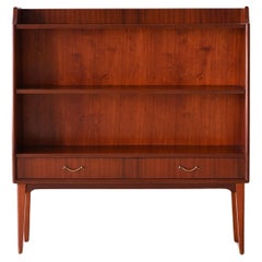 Vintage Scandinavian mahogany bookcase