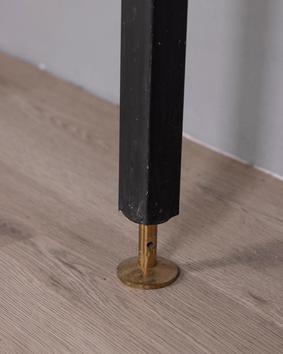 Libreria vintage terra cielo degli anni '60 in metallo e legno, design Italiano en Bueno estado para la venta en None, IT