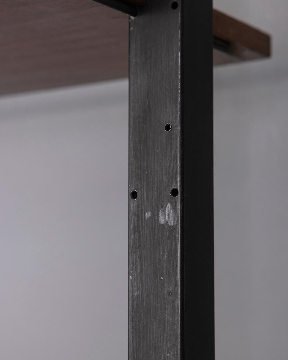 Libreria vintage terra cielo degli anni '60 in metallo e legno, design Italiano mediados del siglo XX en venta