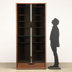 Zibaldone bookcase by Carlo Scarpa for Bernini Anni 70-80 in walnut