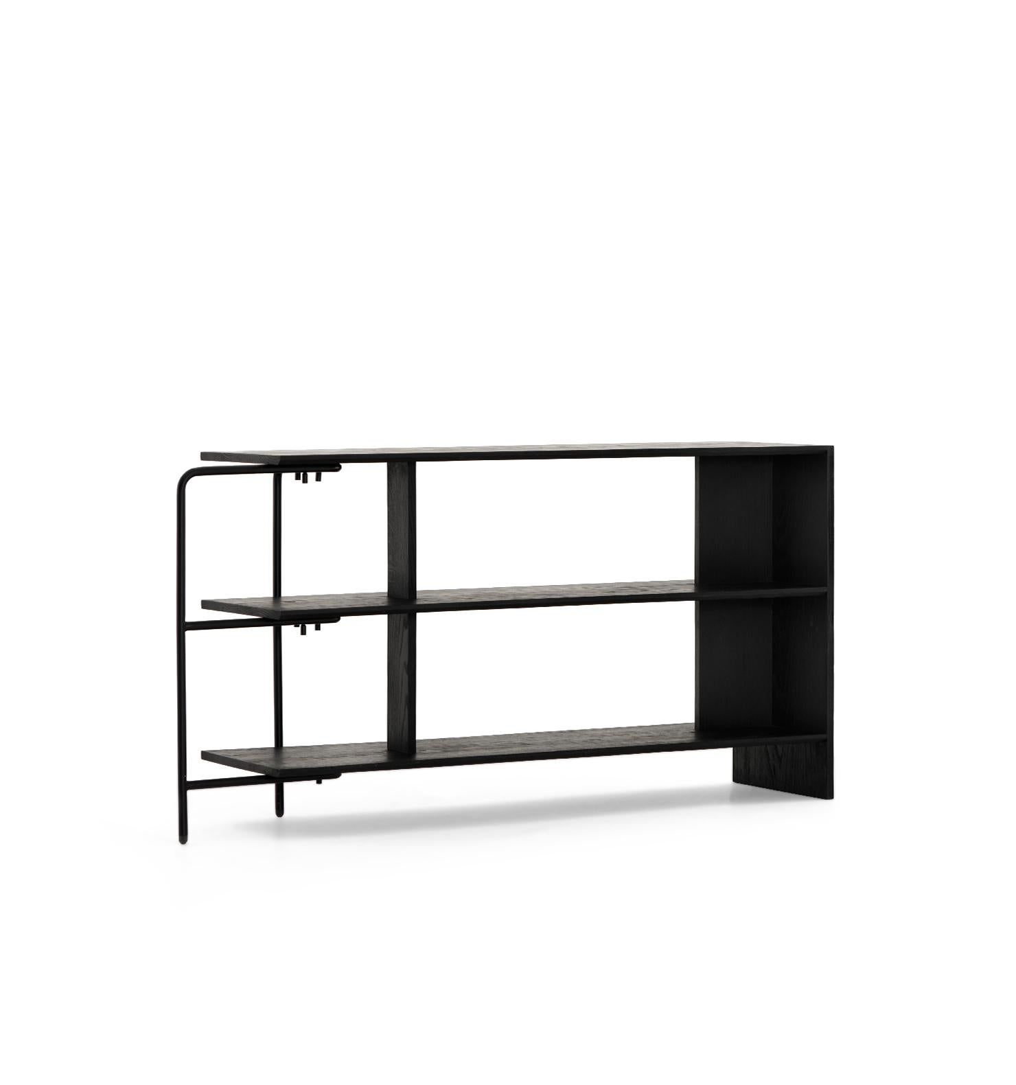 Hand-Crafted Librero DUNA, Mexican Contemporary bookcase by Emiliano Molina for CUCHARA For Sale