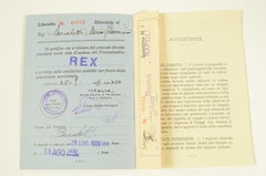 Livret 40532 26 juillet 1939 pour rejoindre les croisières transatlantiques REX
