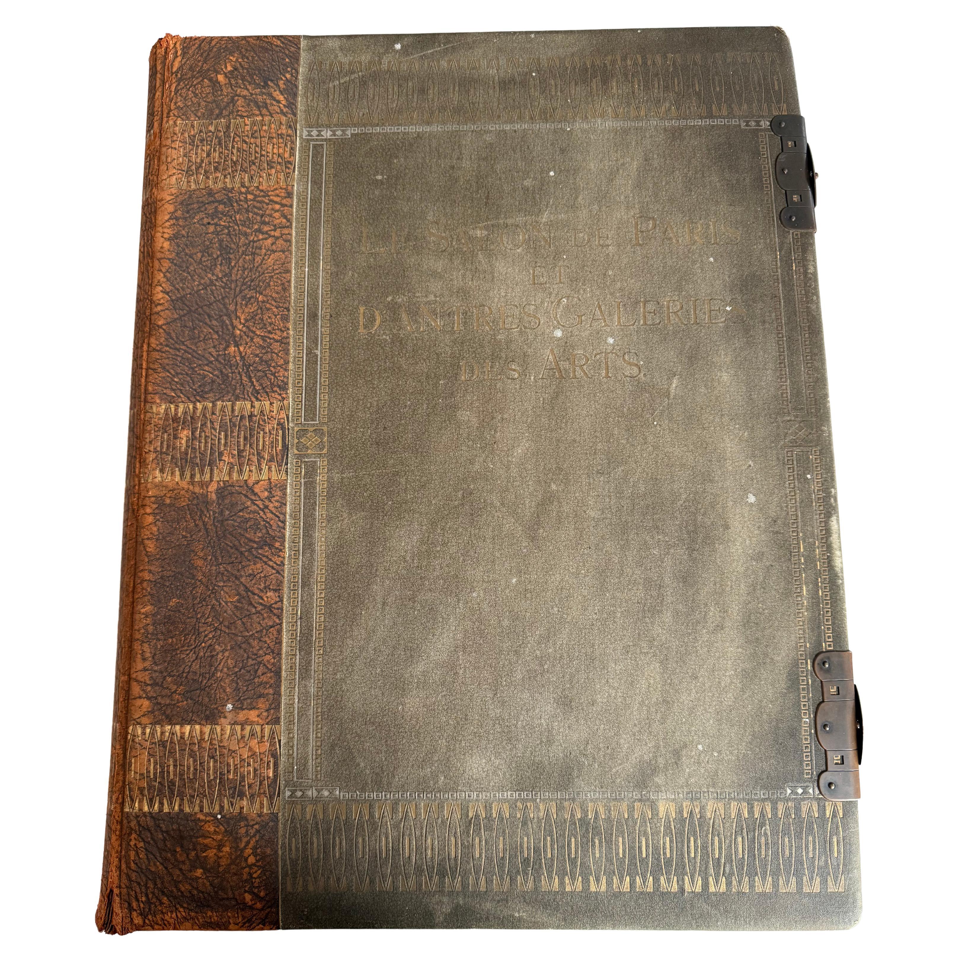 Antique book collection of French photos and portraits 19th century