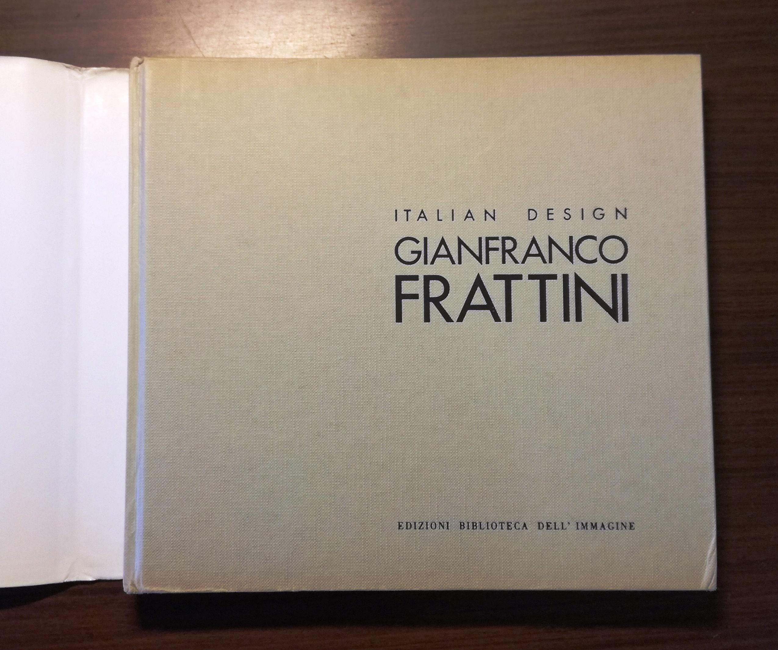 Modern book, G.Frattini, Italian design 1988 For Sale