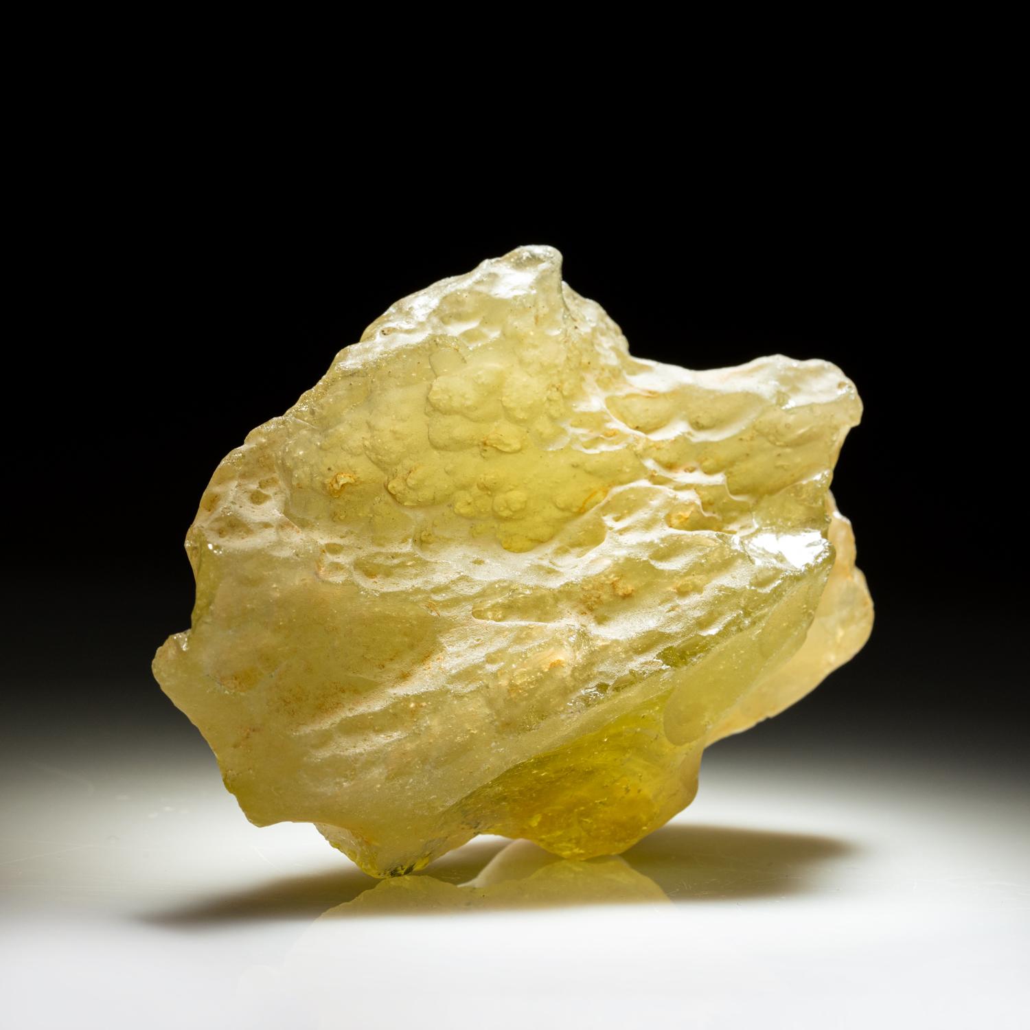 Libyan Desert Glass is a substance found in areas in the eastern Sahara, in the deserts of eastern Libya and western Egypt. Fragments of desert glass can be found over areas of tens of square kilometers.  It has been dated as having formed about 26