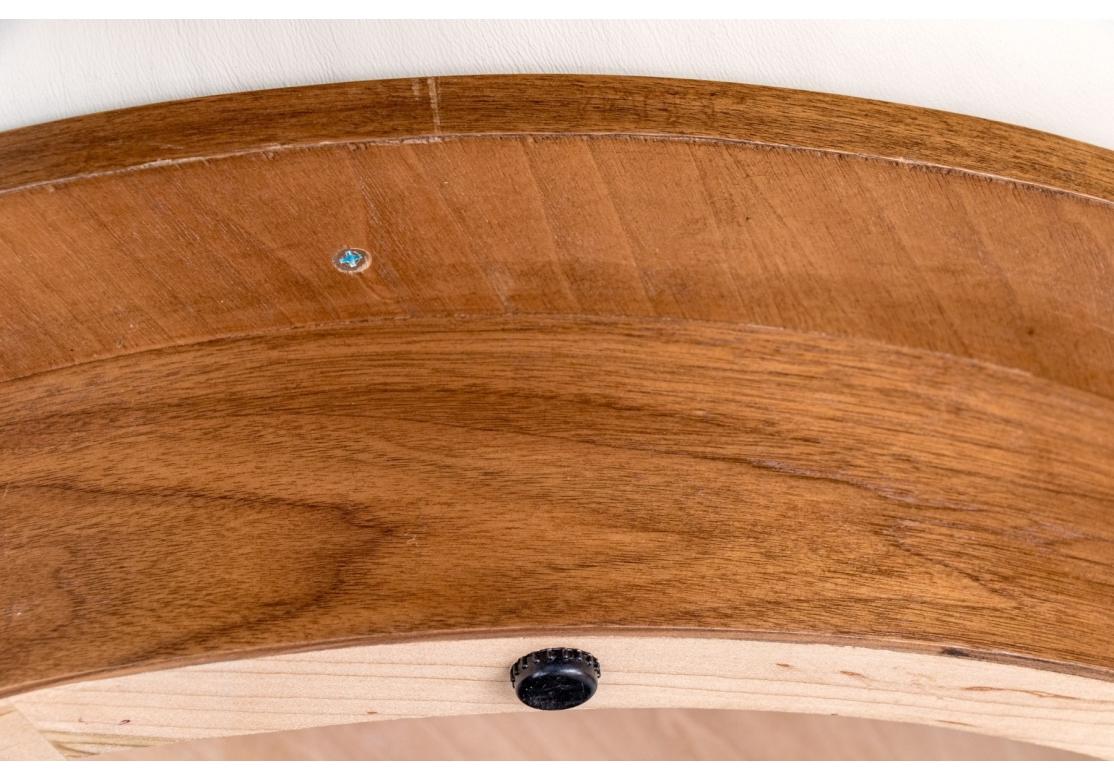 Imitation cuir LIC Furniture CUSTOM MADE - Grand pouf rond en simili-cuir, fait sur mesure en vente