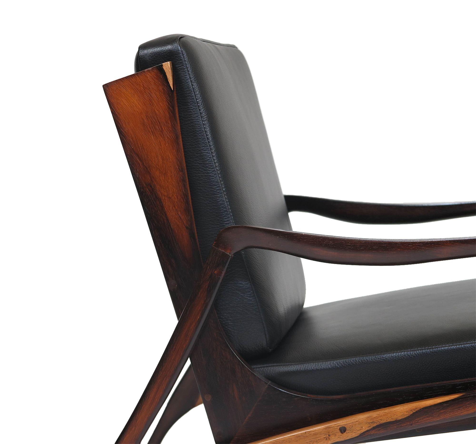 Liceu de Artes e Officios Brazilian Rosewood Lounge Chairs For Sale 1