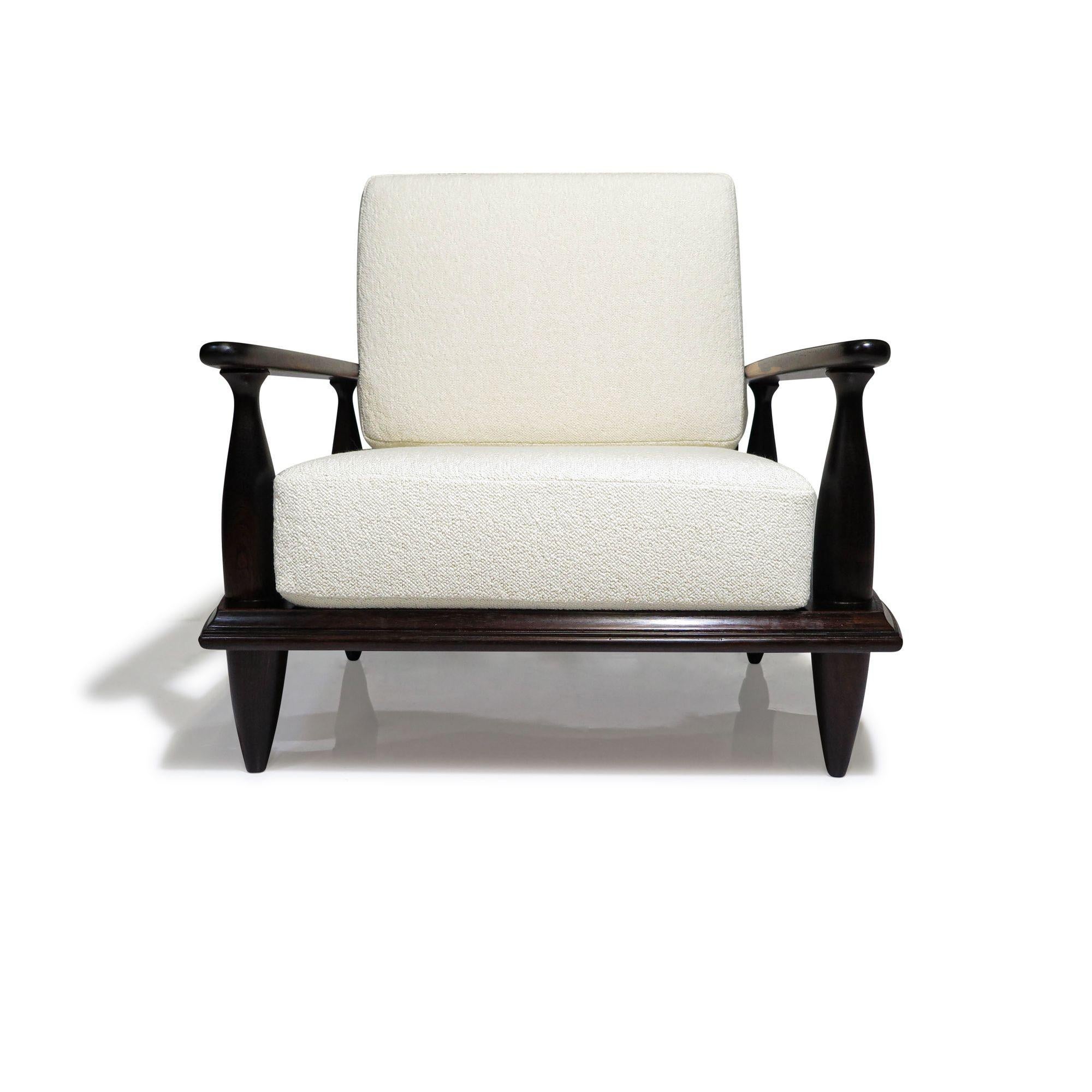 Liceu de Artes e Ofícios Brazilian Rosewood Lounge Chairs For Sale 3