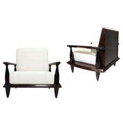 Vintage Liceu de Artes e Ofícios Brazilian Rosewood Lounge Chairs