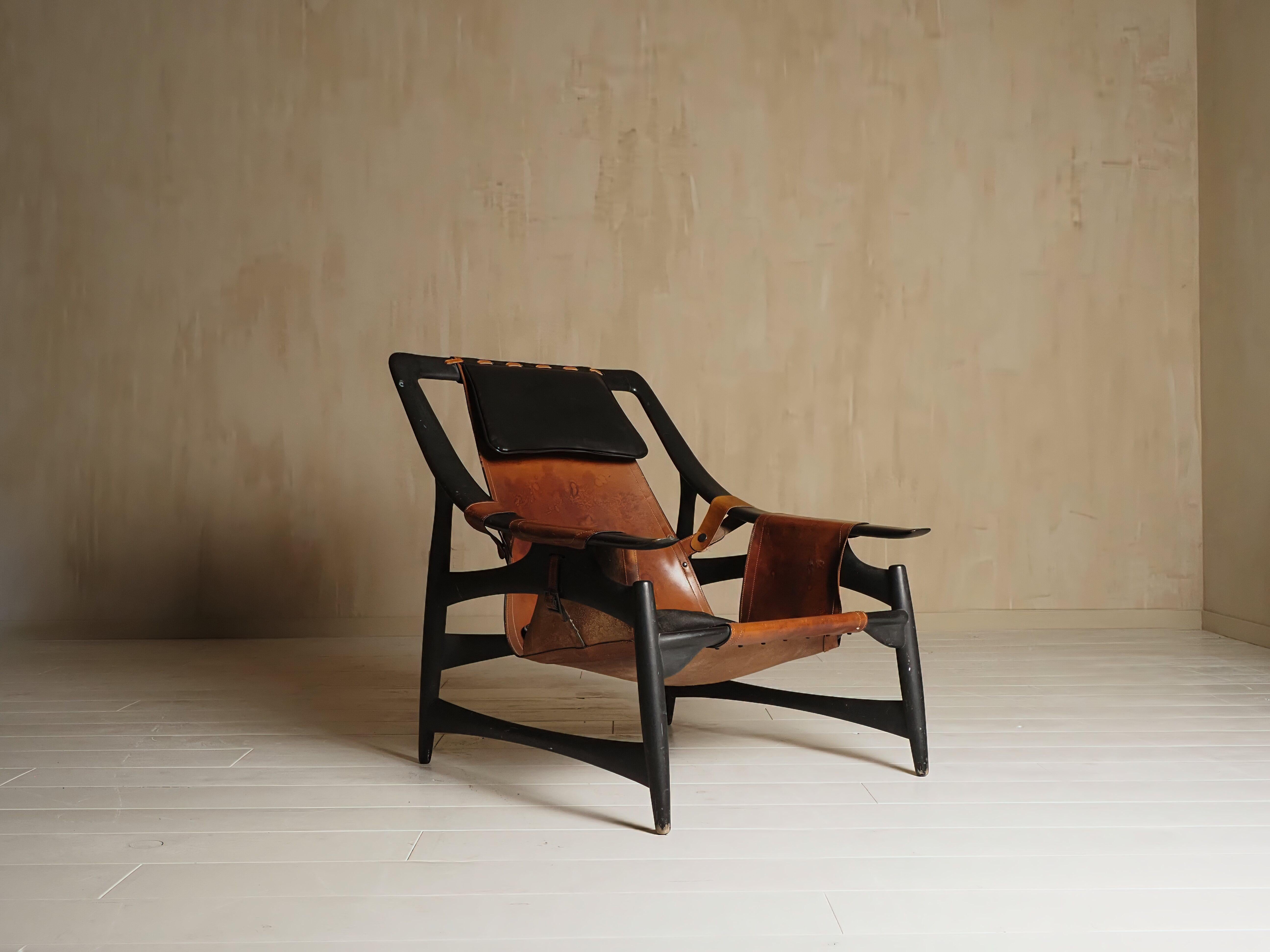 Liceu de Artes e Ofícios Lounge Chair, Brazil, 1960s (Leder) im Angebot