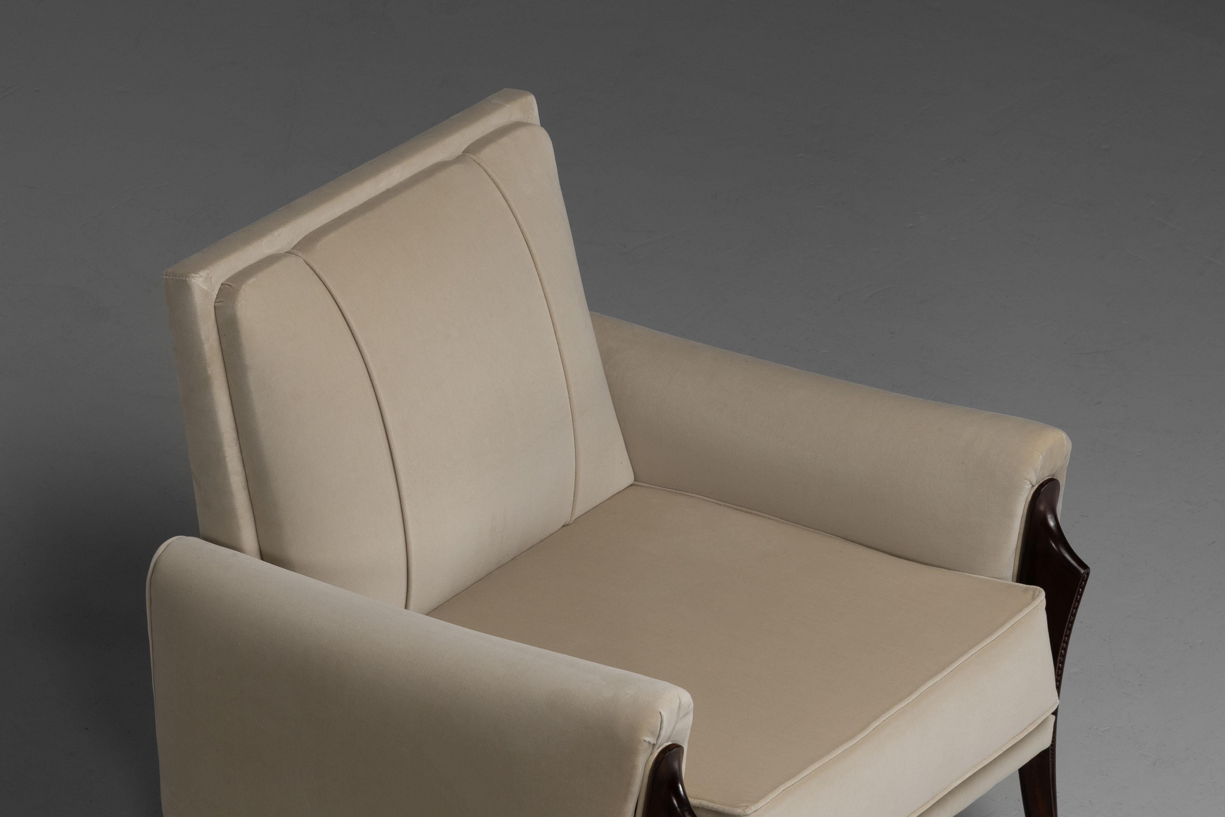 Liceu de Artes e Oficios lounge chairs Brazil 1955 In Good Condition For Sale In Roosendaal, Noord Brabant