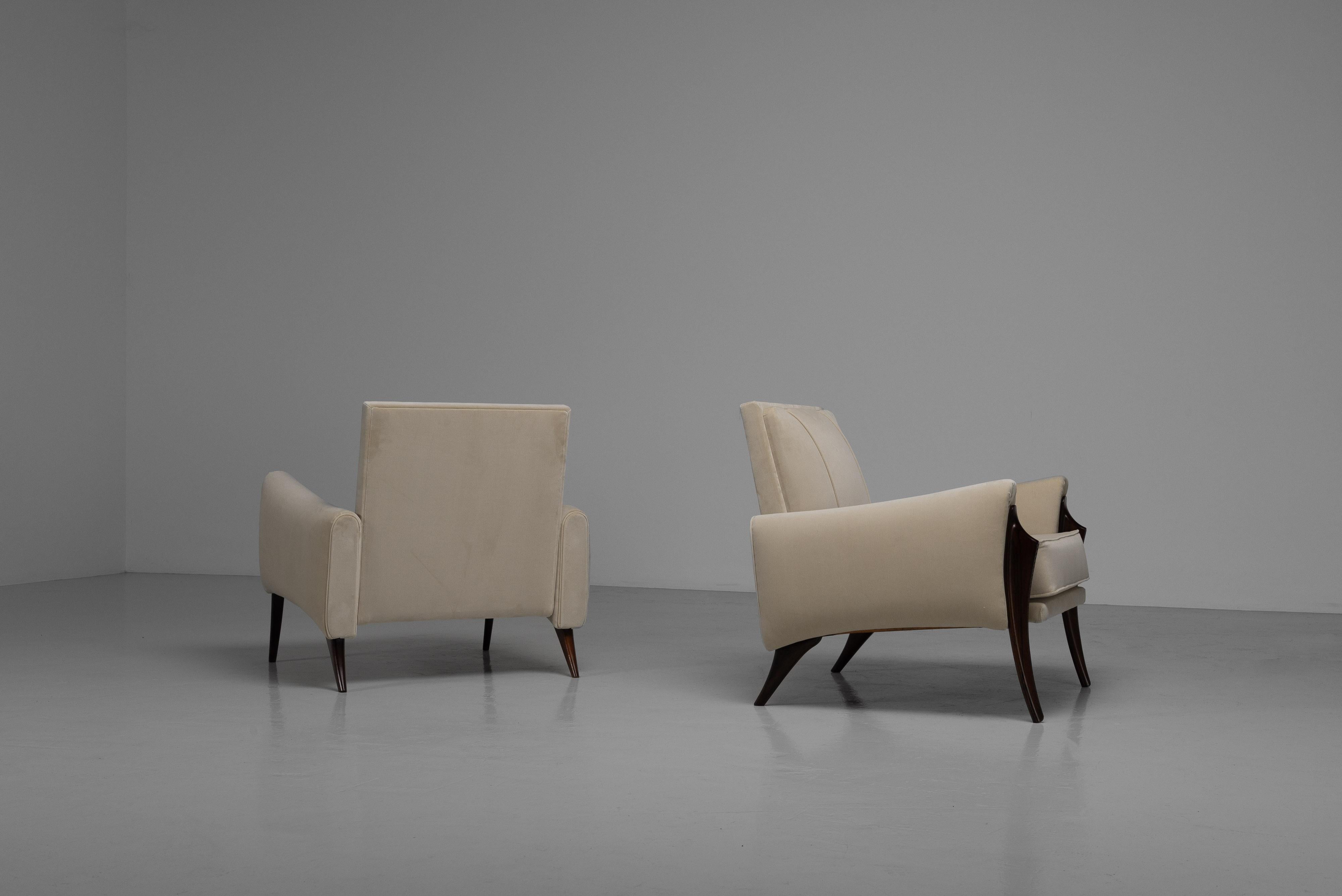 Liceu de Artes e Oficios lounge chairs Brazil 1955 For Sale 1