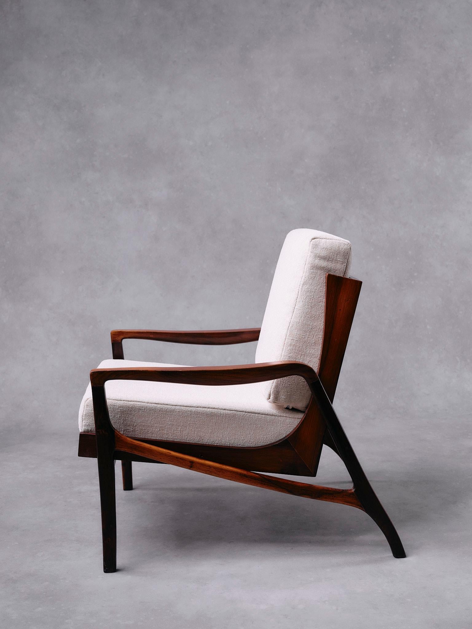 Liceu de Artes e Ofícios, Vintage Rosewood Armchair, Brazil, 1960s For Sale 5