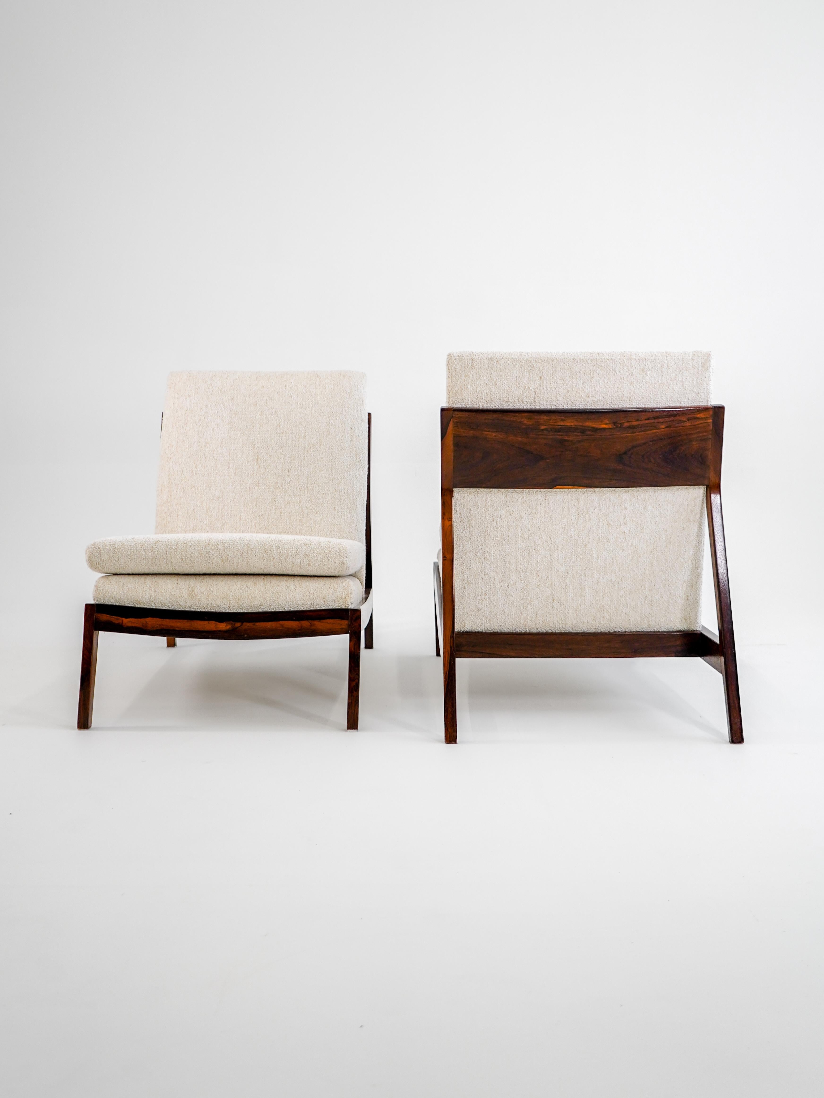 Liceu de Artes e Ofícios — Pair of Lounge Chairs, 1960 Mid-Century Modern Brazil In Good Condition For Sale In Curitiba, PR