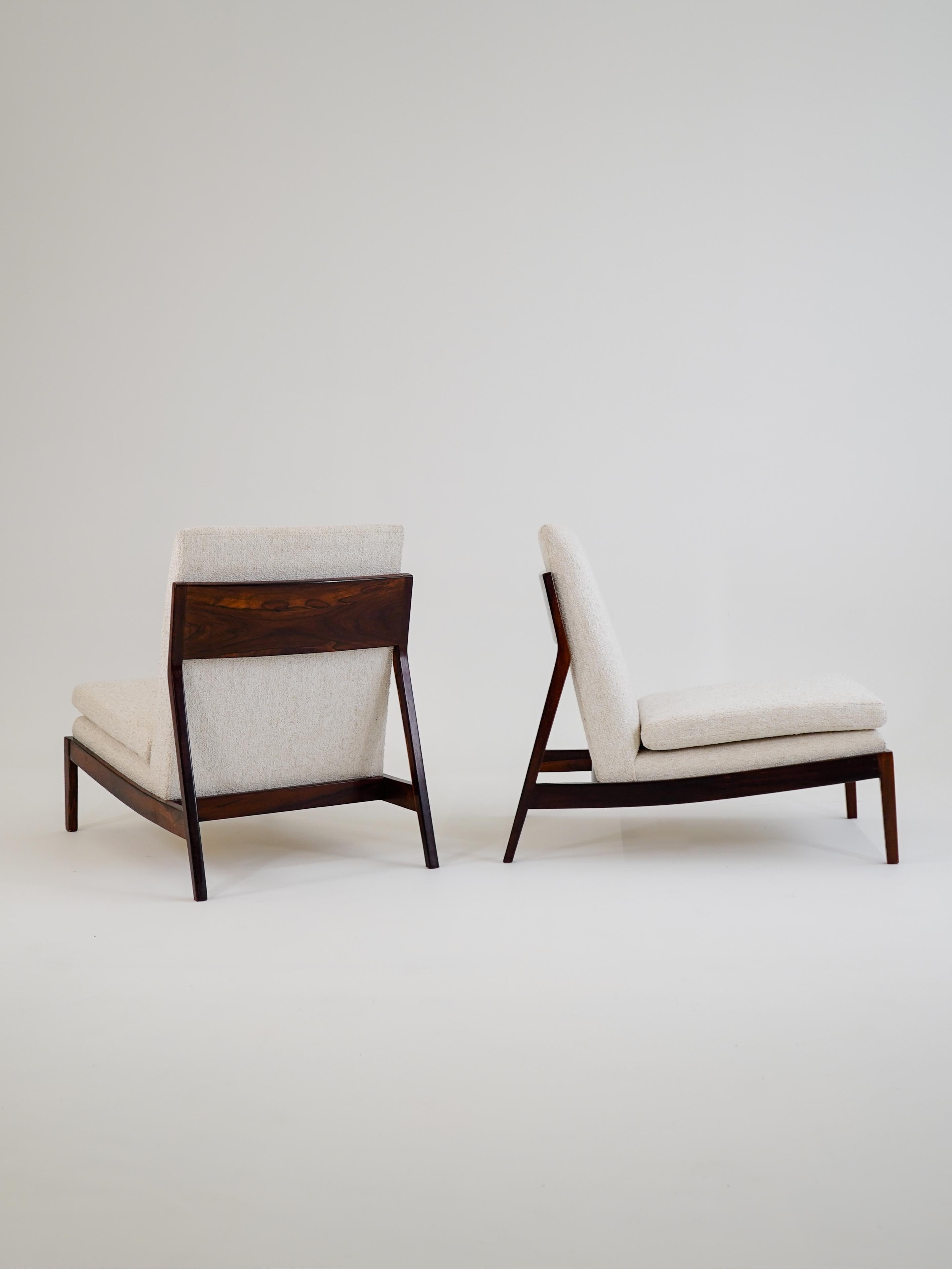 Liceu de Artes e Ofícios — Pair of Lounge Chairs, 1960 Mid-Century Modern Brazil For Sale 1