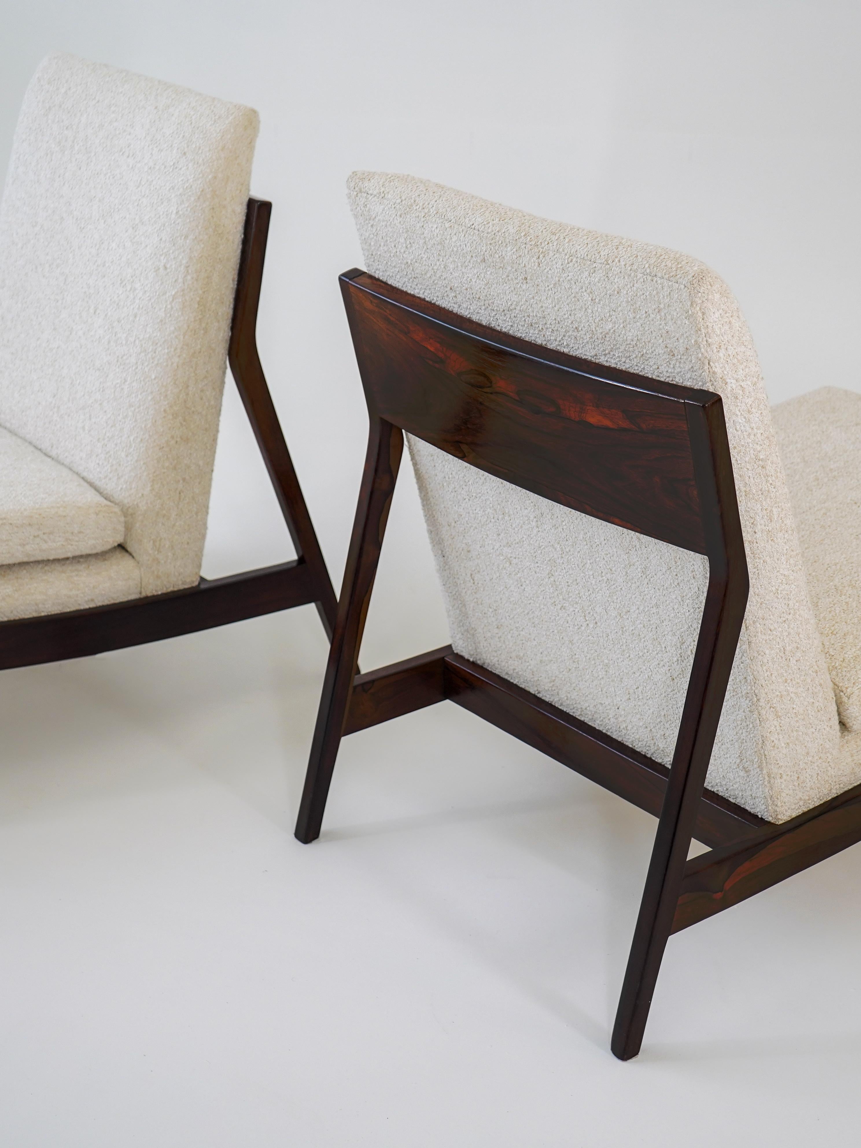 Liceu de Artes e Ofícios — Pair of Lounge Chairs, 1960 Mid-Century Modern Brazil For Sale 2