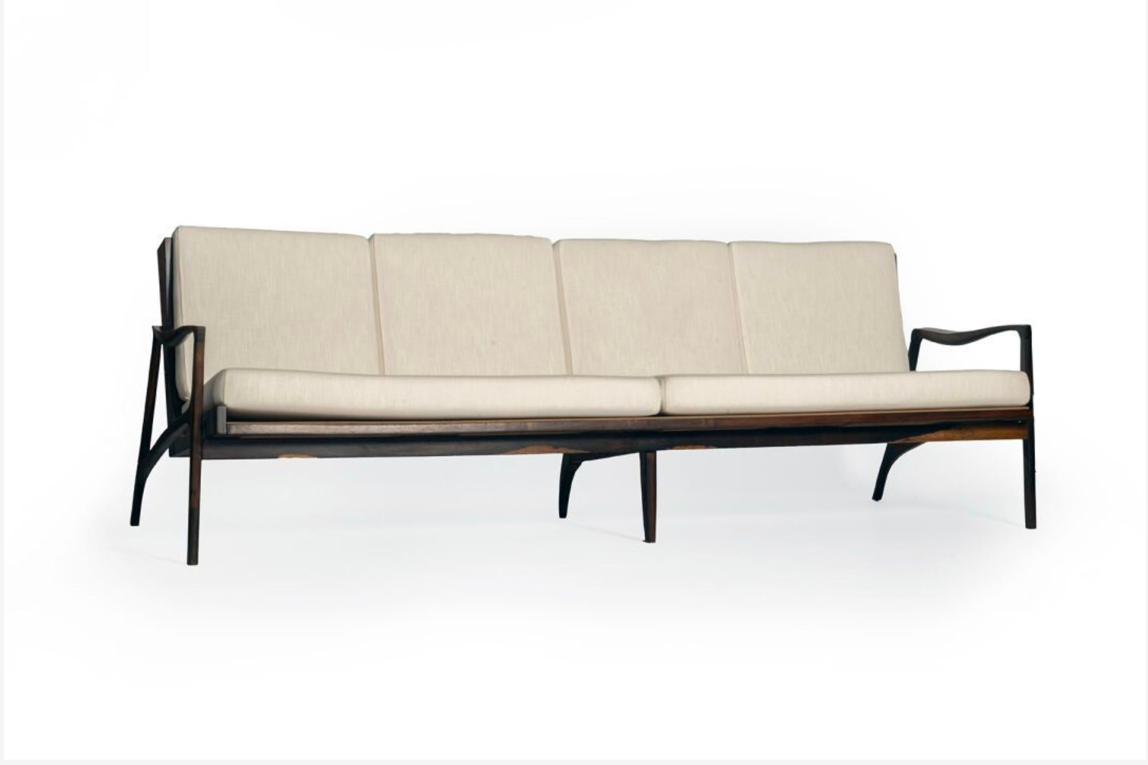 Mid-Century Modern Liceu de Artes e Oficios, canapé 4 places, vers 1960 en vente