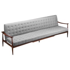 Liceu de Artes e Ofícios, Sofa, Rosewood, Grey Fabric, Brazil, 1955