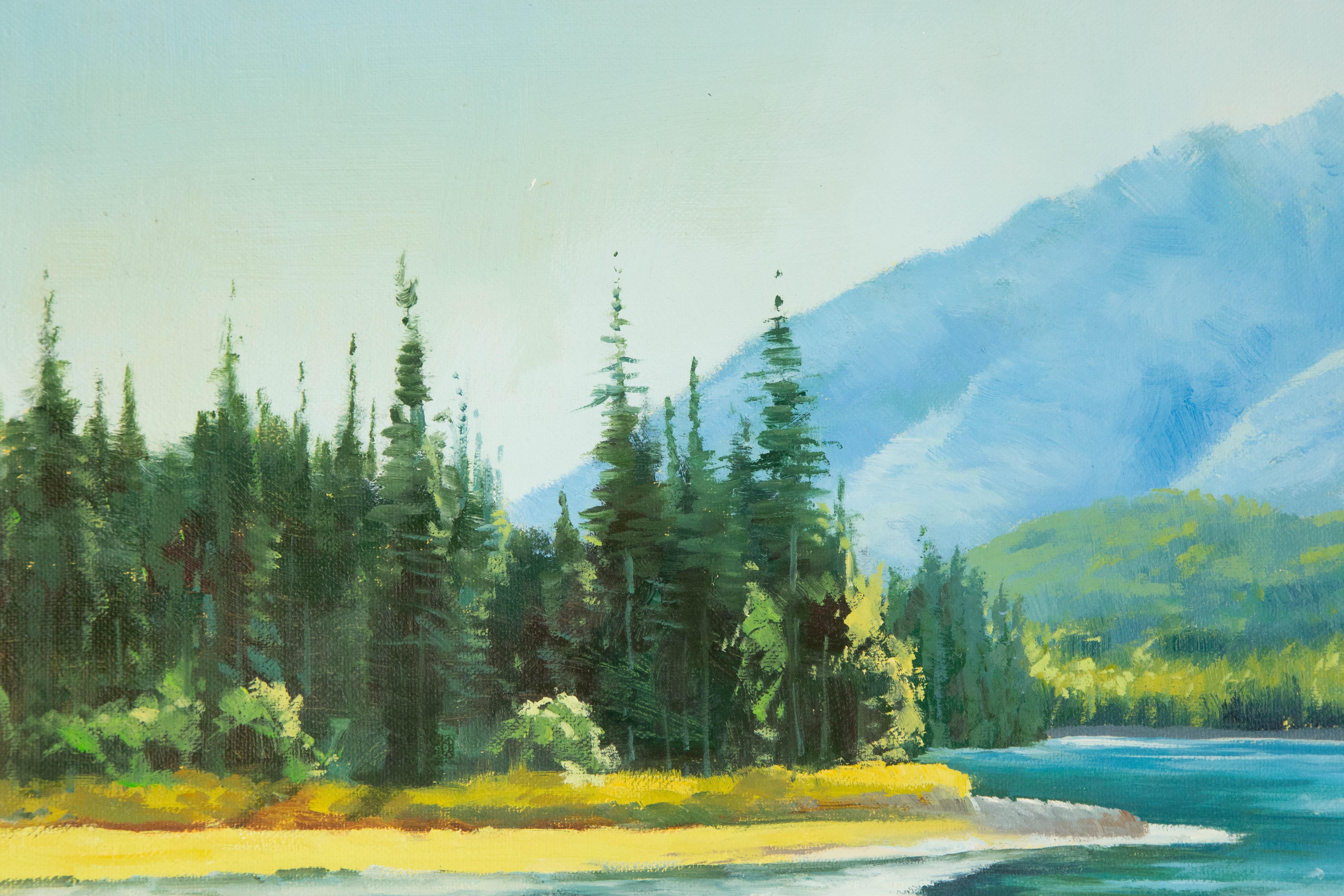 Lichao Lan Waterscape Original Oil On Canvas 