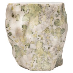Lichen Flower Stone Stool