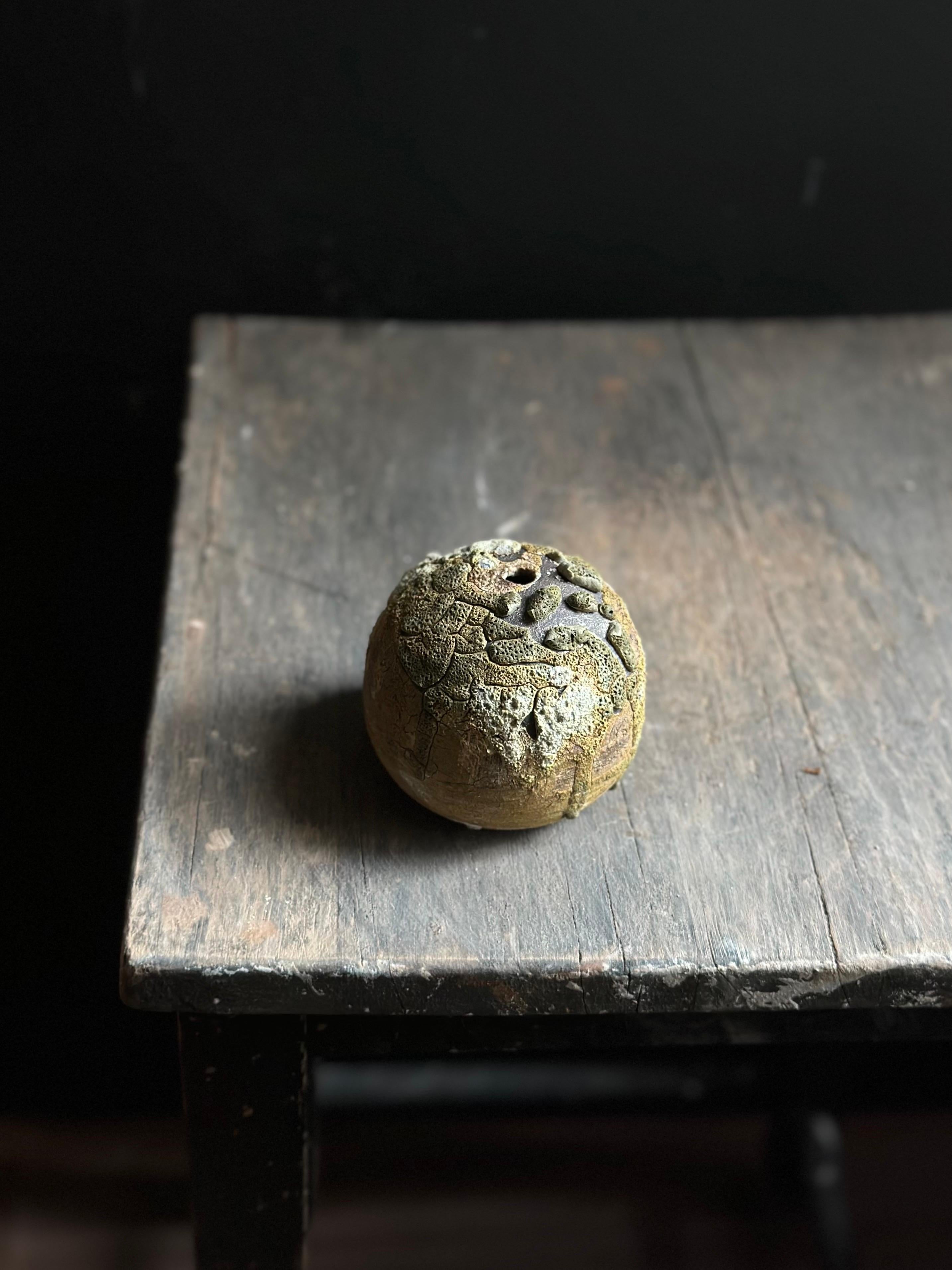 Lichen Green Organic Modern Rustic Ceramic Bud Vase 5