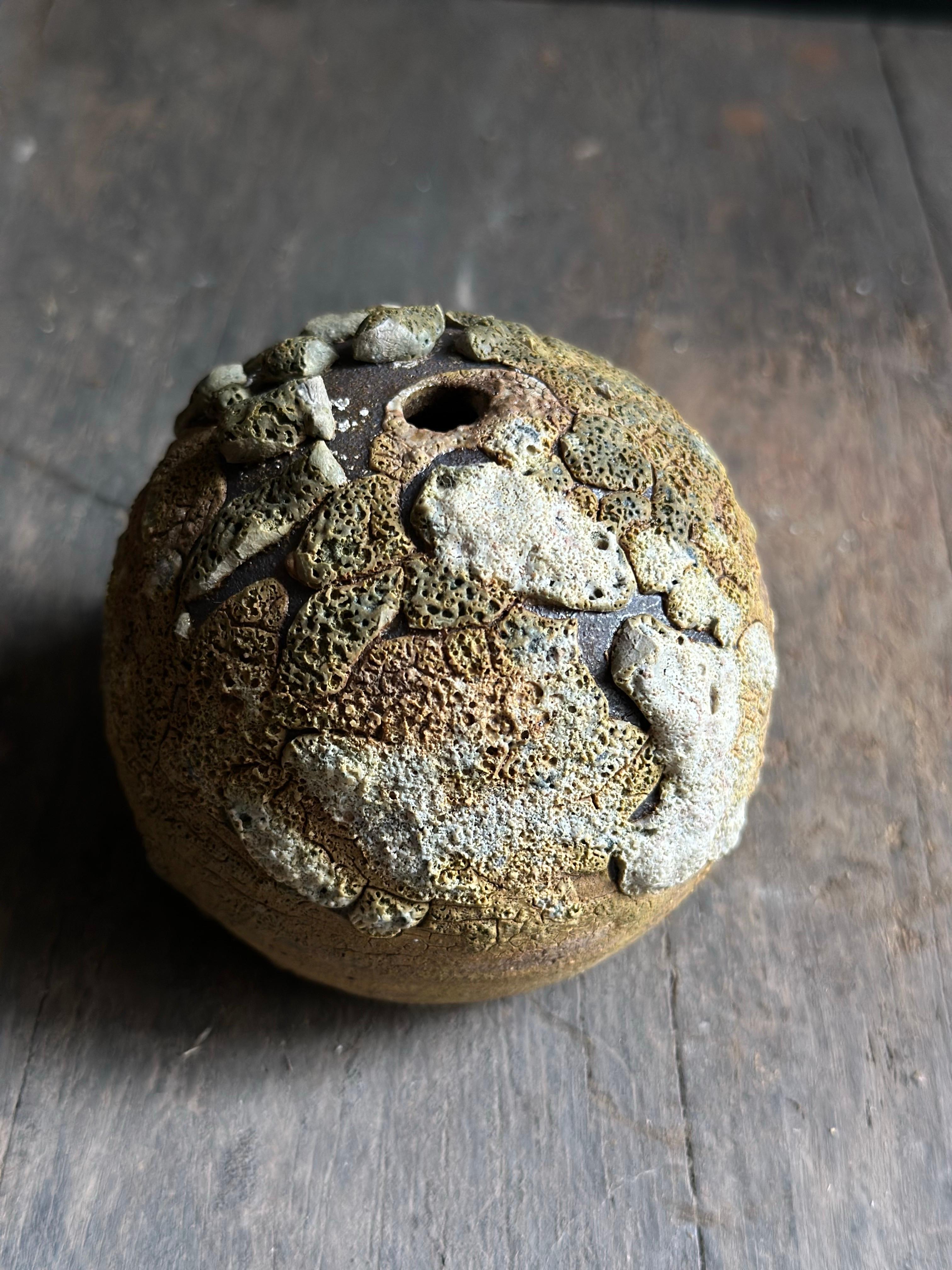 Lichen Green Organic Modern Rustic Ceramic Bud Vase 6
